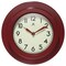 Infinity Instruments Retro Escape 9.75 in. Wall Clock - Red 20305RD-4543 - alternate 1